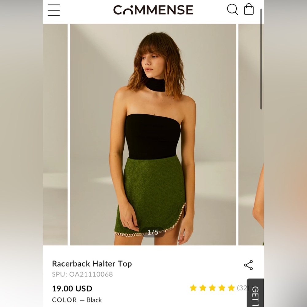 Commense Racerback Halter Top - Picture 6 of 9